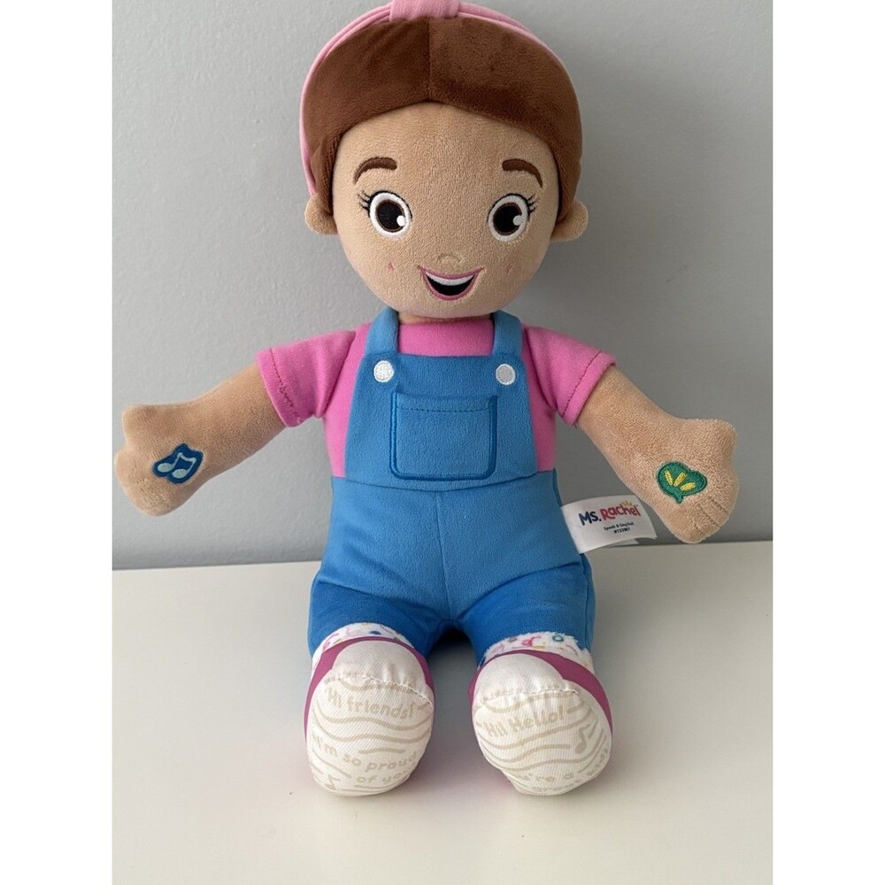 Ms. Rachel Official Speak & Sing 16-Inch Plush Doll Embroidered Face Tested